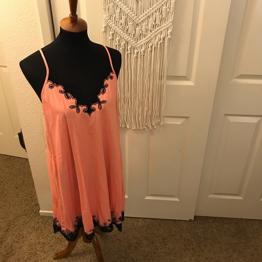Salmon Orange summer dress